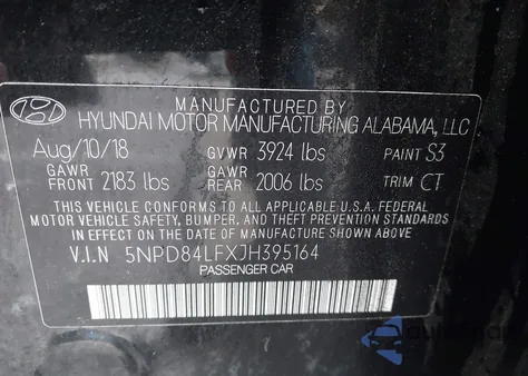 2018 Hyundai Elantra Value Edition из США, поврежденный, VIN 5NPD84LFXJH395164